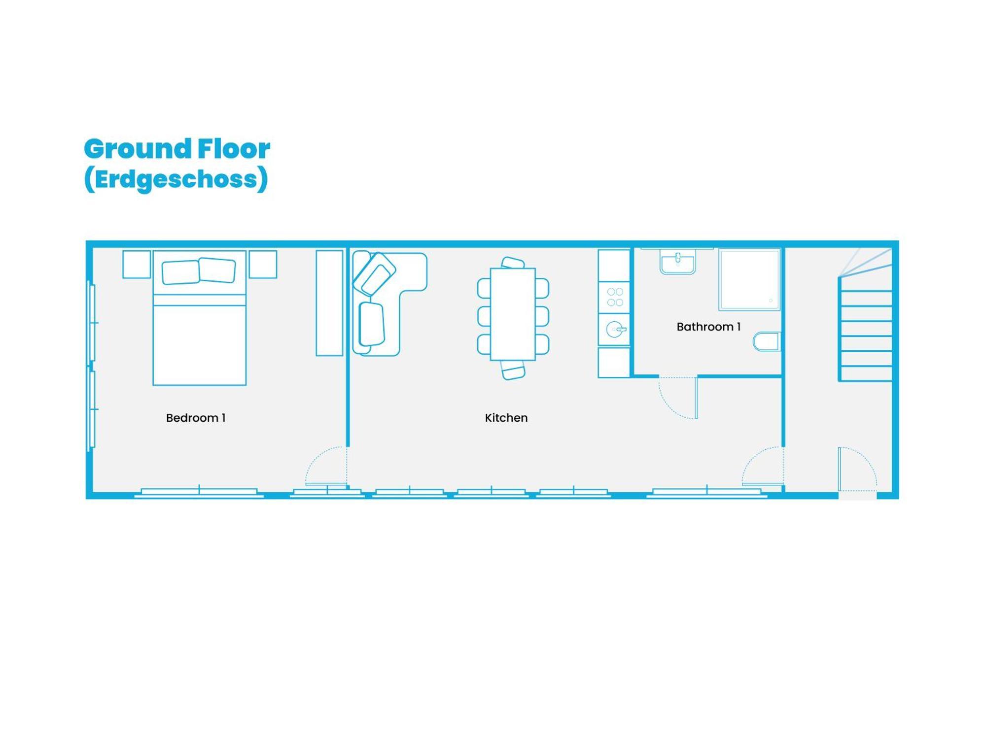 Appartement Mitte Loft On 2floors, 150 Qaudratmeter, 2brs, 2bathrooms, Living Room, Dinning Up To 8 Ppl *